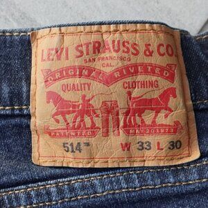 Levi’s 514 Straight Leg Jeans – Men’s W33 L30 – Classic Medium Wash